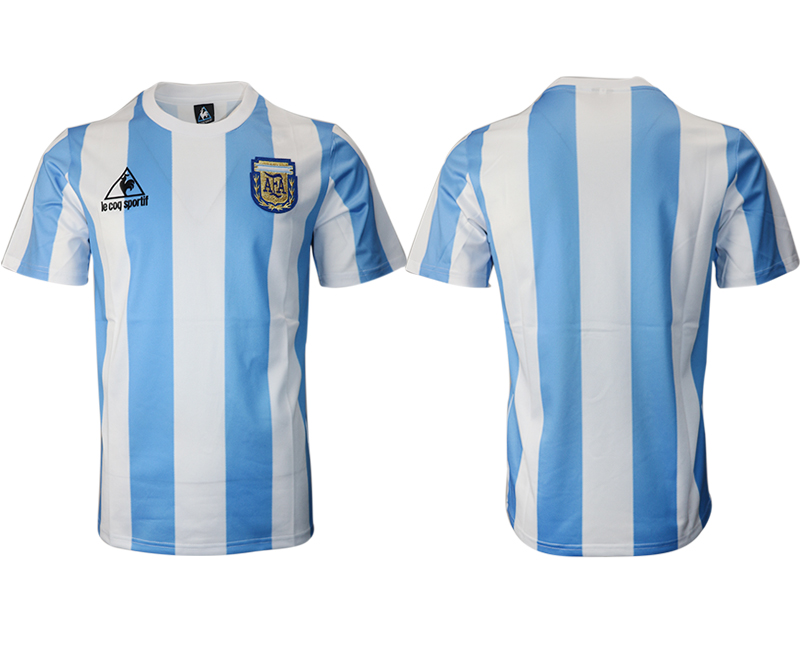 Men 2020-2021 Season National team Argentina home aaa version white Soccer Jersey->customized soccer jersey->Custom Jersey